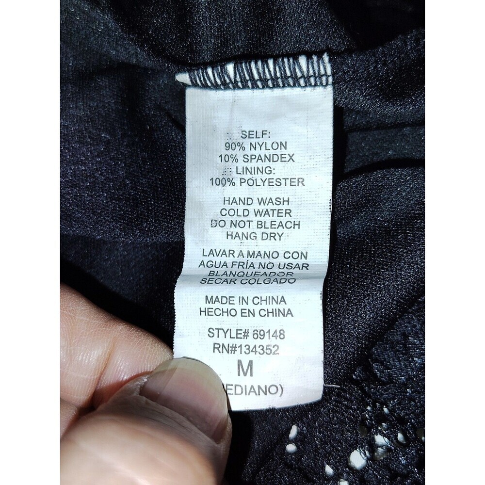 Ambiance Lace Cocktail Dress Body Contouring Long Sleeve Stretch Womens Medium - Picture 7 of 12
